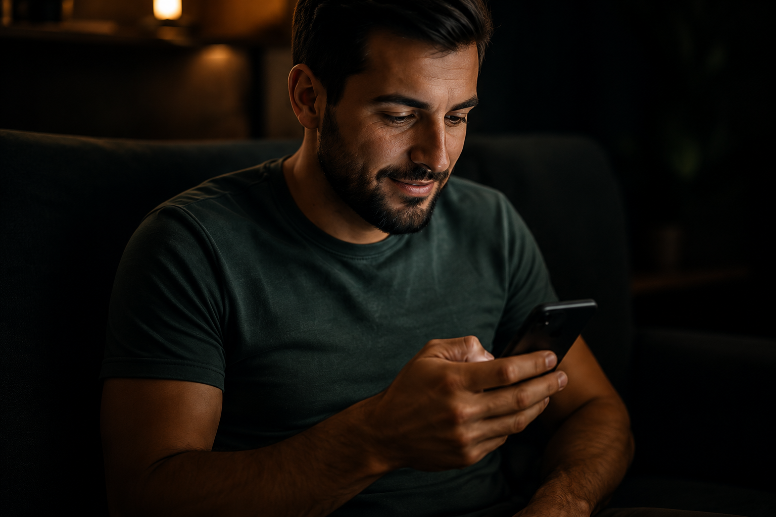 Pessoa analisando notícias esportivas no celular